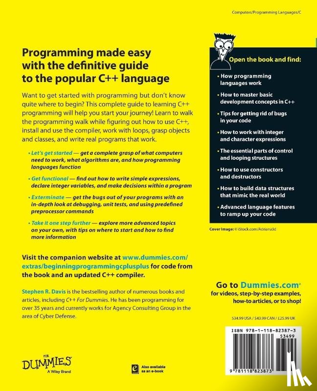 Davis, Stephen R. (Valtach Technology - Beginning Programming with C++ For Dummies