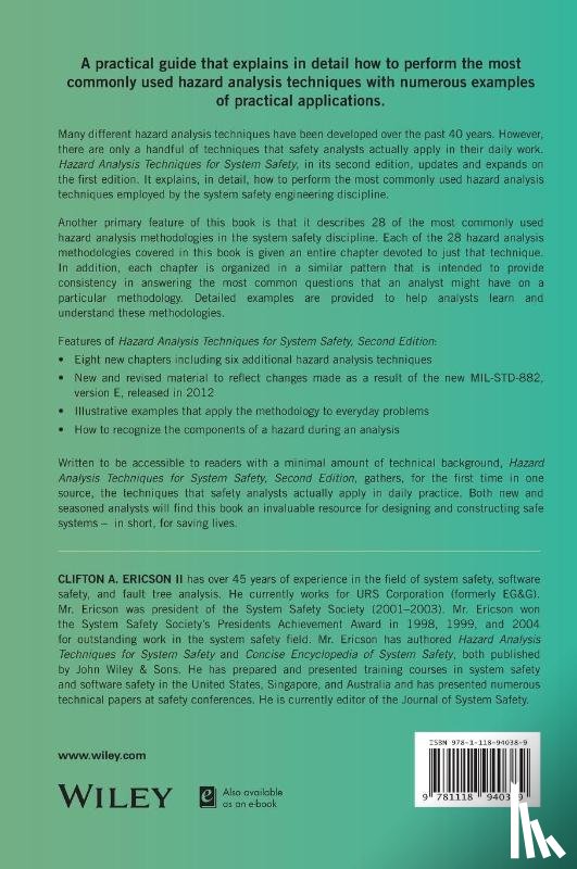 Ericson, Clifton A. - Hazard Analysis Techniques for System Safety