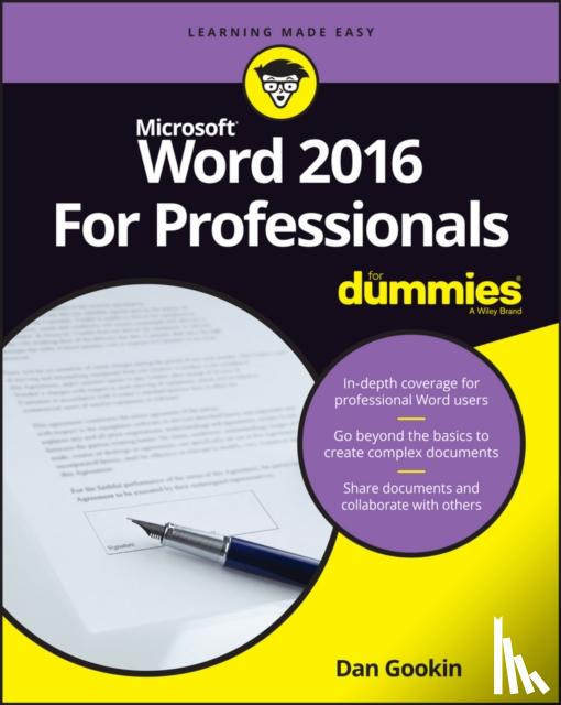 Gookin, Dan - Word 2016 For Professionals For Dummies