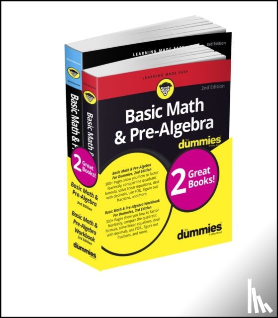 Zegarelli, Mark - Basic Math & Pre-Algebra For Dummies Book + Workbook Bundle