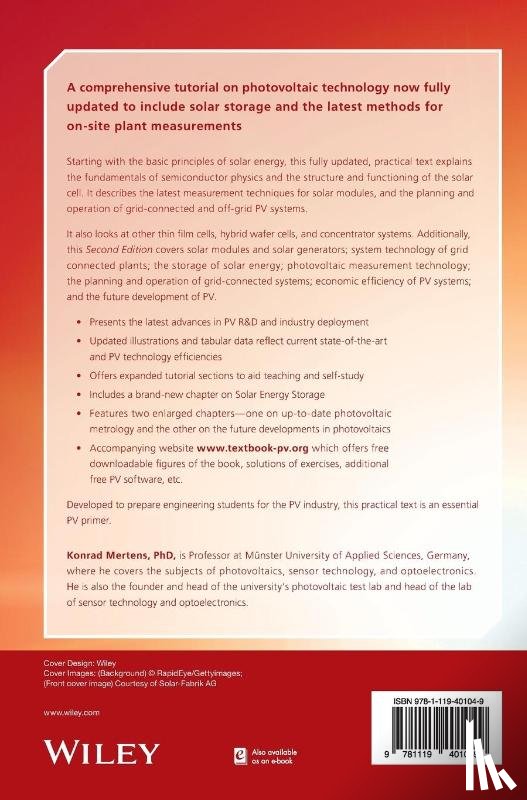 Mertens, Konrad (Munster University of Applied Sciences - Photovoltaics