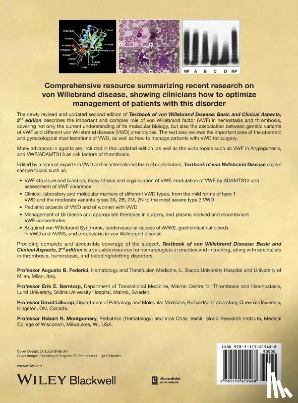  - Textbook of Von Willebrand Disease