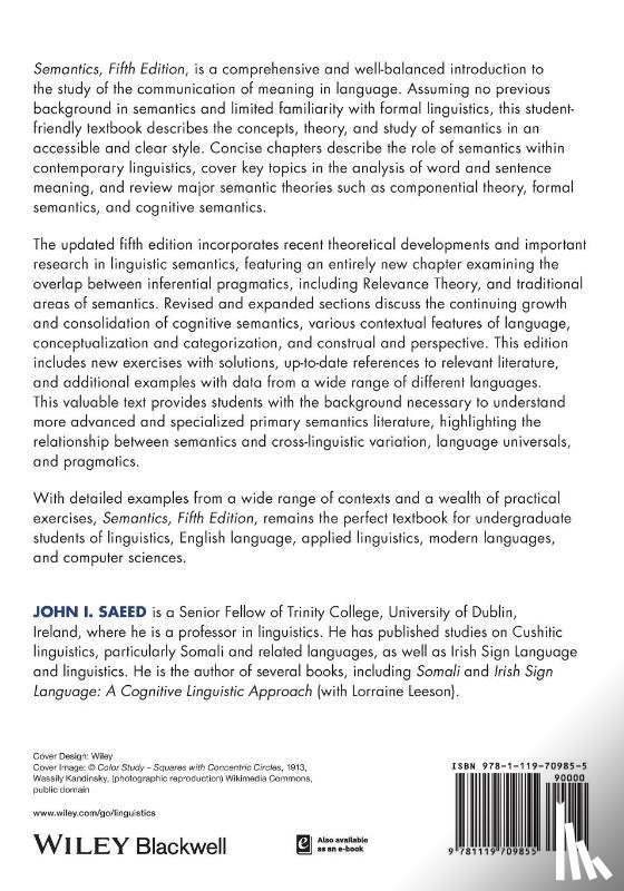 Saeed, John I. (Trinity College - Semantics