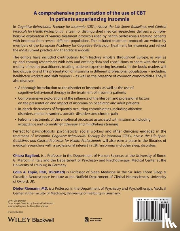  - Cognitive-Behavioural Therapy for Insomnia (CBT-I) Across the Life Span