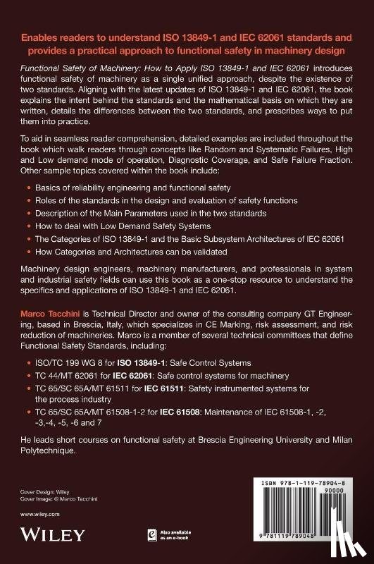 Tacchini, Marco - Functional Safety of Machinery