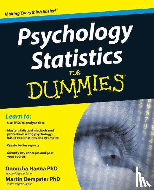 Hanna, Donncha, Dempster, Martin - Psychology Statistics For Dummies