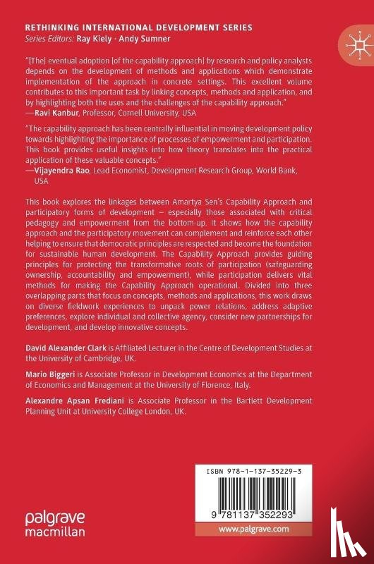  - The Capability Approach, Empowerment and Participation