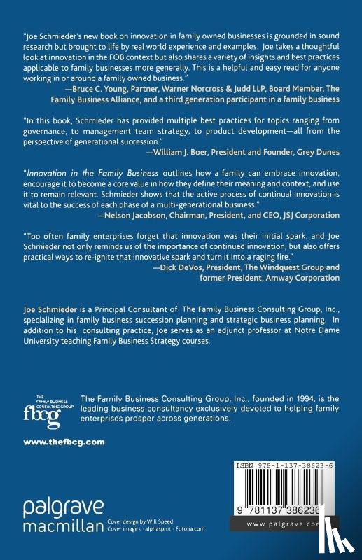 Schmieder, Joe - Innovation in the Family Business