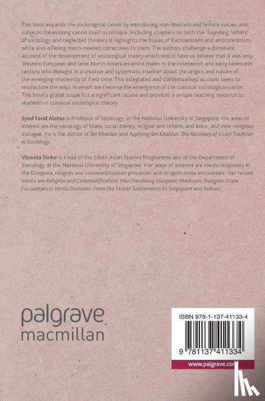 Alatas, Syed Farid, Sinha, Vineeta - Sociological Theory Beyond the Canon