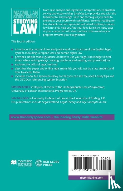 Askey, Simon (Department of Law, McLeod, Ian (Stirling Law School - Studying Law