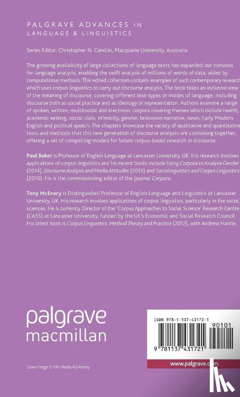  - Corpora and Discourse Studies