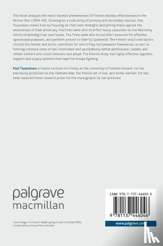 Tuunainen, Pasi - Finnish Military Effectiveness in the Winter War, 1939-1940