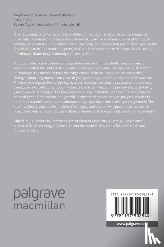 Hall, Clare - Masculinity, Class and Music Education