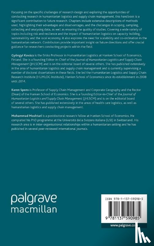  - The Palgrave Handbook of Humanitarian Logistics and Supply Chain Management