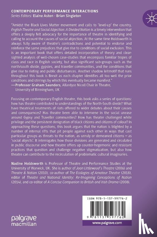 Holdsworth, Nadine - English Theatre and Social Abjection