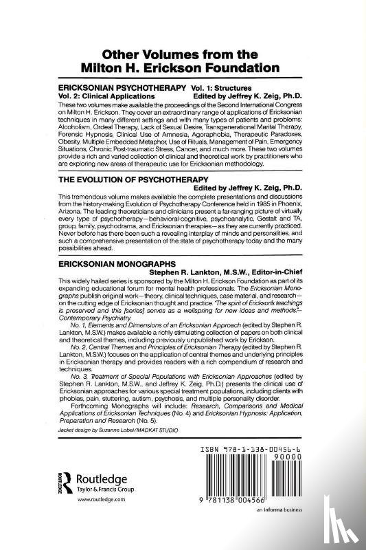  - Developing Ericksonian Therapy