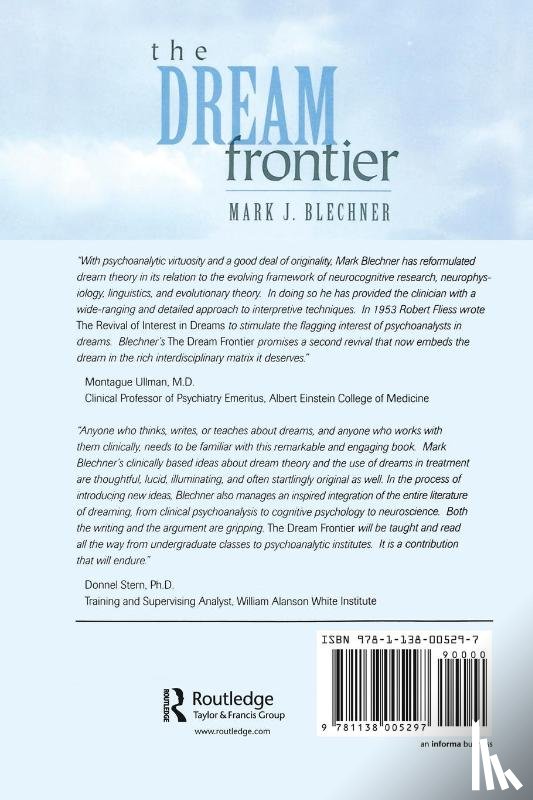 Blechner, Mark (William Alanson White Institute - The Dream Frontier