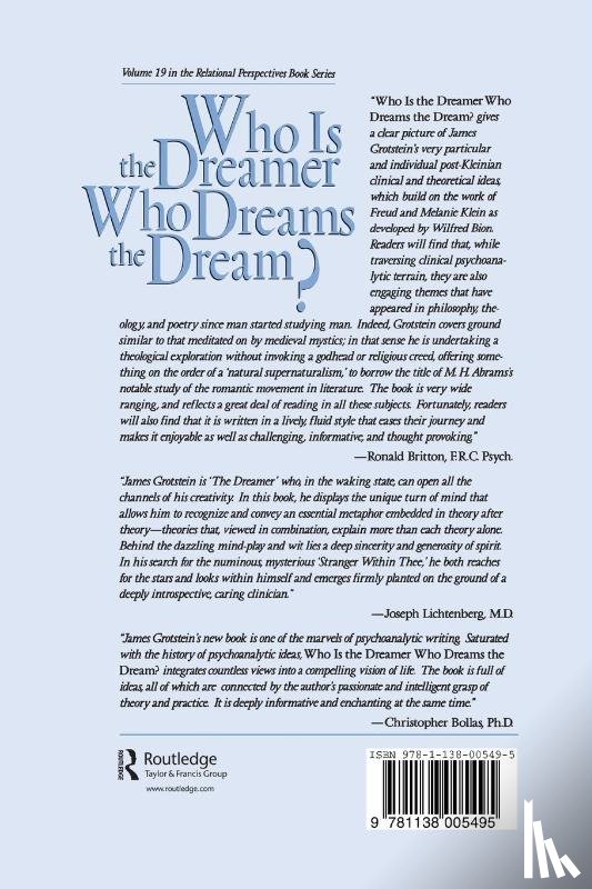 Grotstein, James S. - Who Is the Dreamer, Who Dreams the Dream?