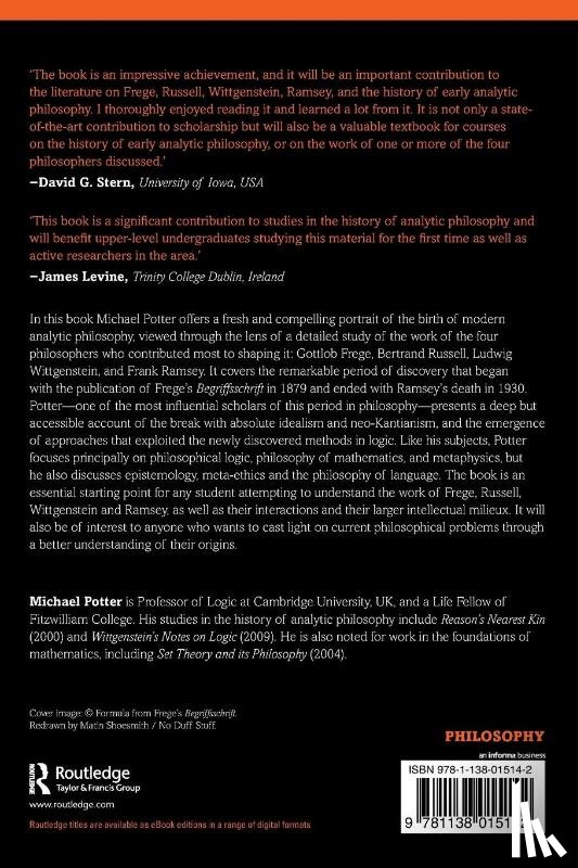 Potter, Michael (University of Cambridge - The Rise of Analytic Philosophy, 1879–1930