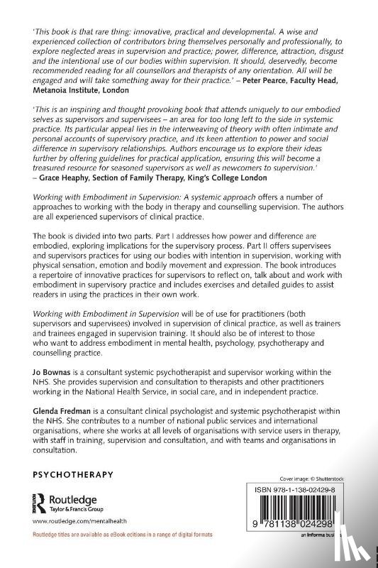  - Working with Embodiment in Supervision