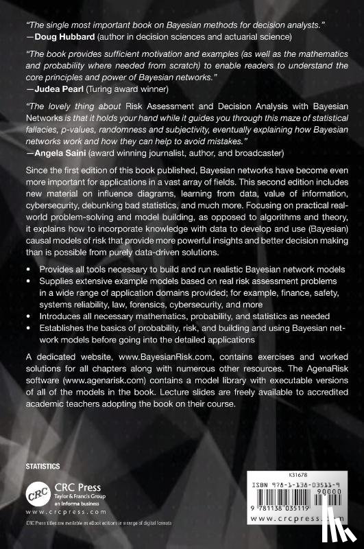 Fenton, Norman (School of Electronic Engineering and Computer Science, Neil, Martin (School of Electronic Engineering and Computer Science - Risk Assessment and Decision Analysis with Bayesian Networks