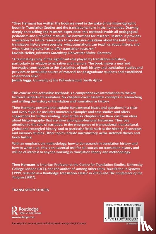 Hermans, Theo (UCL - Translation and History