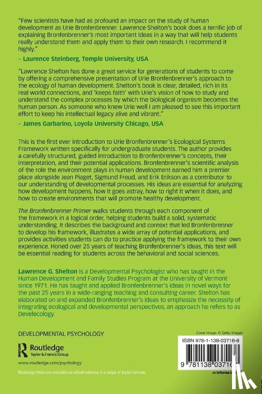 Shelton, Lawrence G. (University of Vermont - The Bronfenbrenner Primer