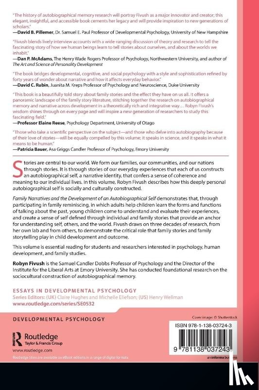 Fivush, Robyn - Family Narratives and the Development of an Autobiographical Self