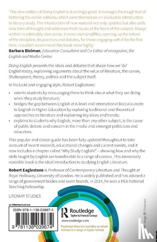 Eaglestone, Robert (Royal Holloway - Doing English