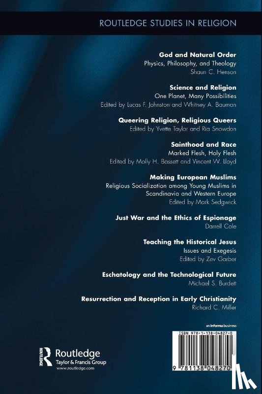 Miller, Richard C. (Chapman University - Resurrection and Reception in Early Christianity