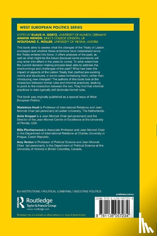  - Decision making in the EU before and after the Lisbon Treaty