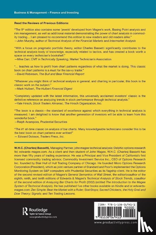 Edwards, Robert D., Magee, John (Consultant, Bassetti, W.H.C. (Golden Gate University - Technical Analysis of Stock Trends