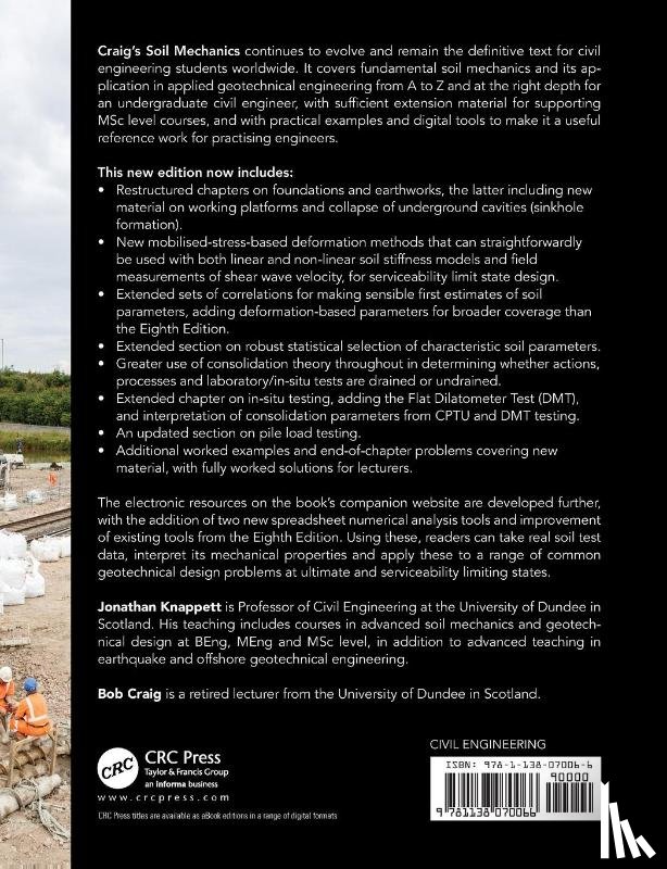 Knappett, Jonathan (University of Dundee, Craig, R.F. (University of Dundee - Craig's Soil Mechanics