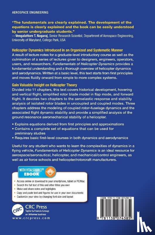 Venkatesan, C. - Fundamentals of Helicopter Dynamics
