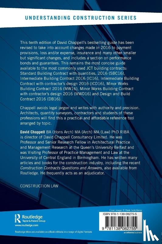 Chappell, David - Understanding JCT Standard Building Contracts