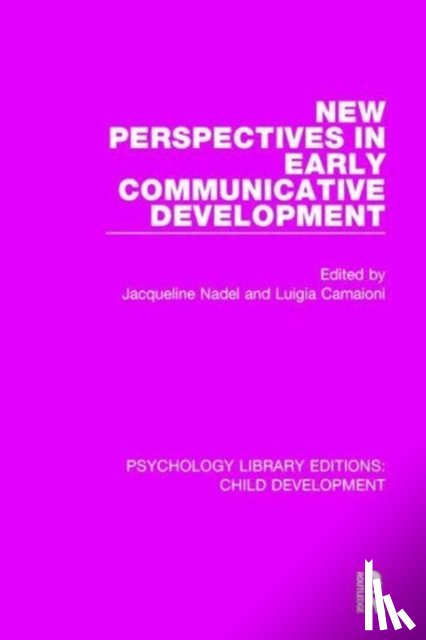  - New Perspectives in Early Communicative Development