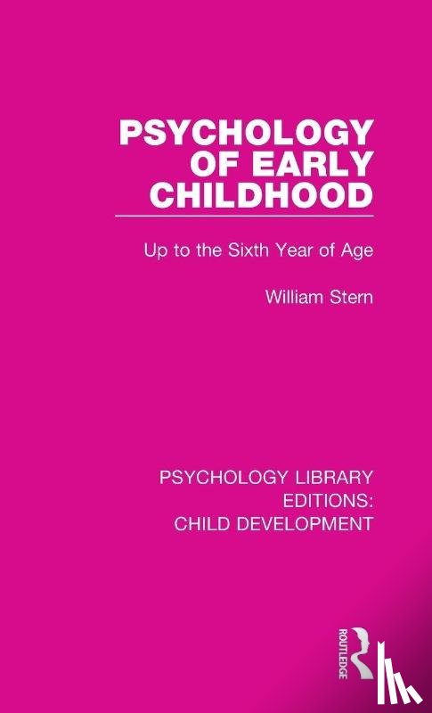 Stern, William - Psychology of Early Childhood