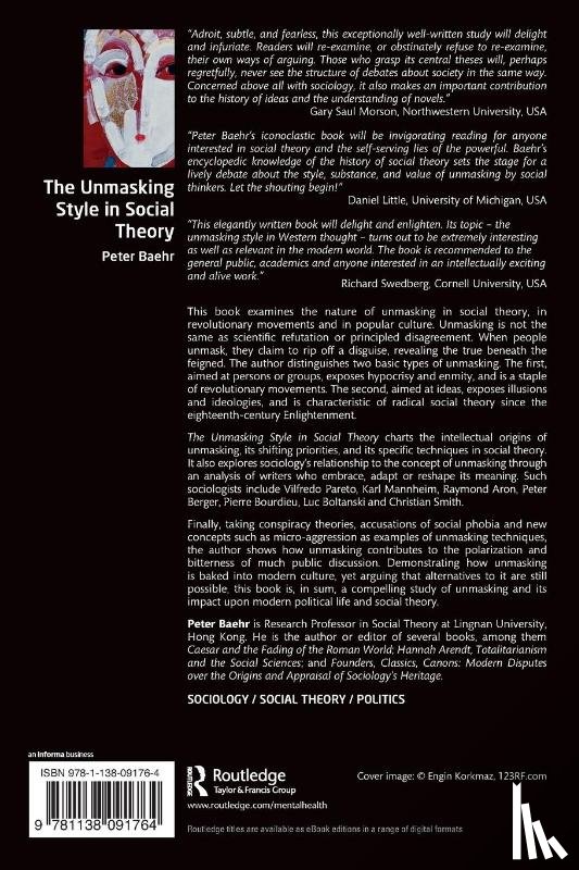 Baehr, Peter (Lingnan University - The Unmasking Style in Social Theory