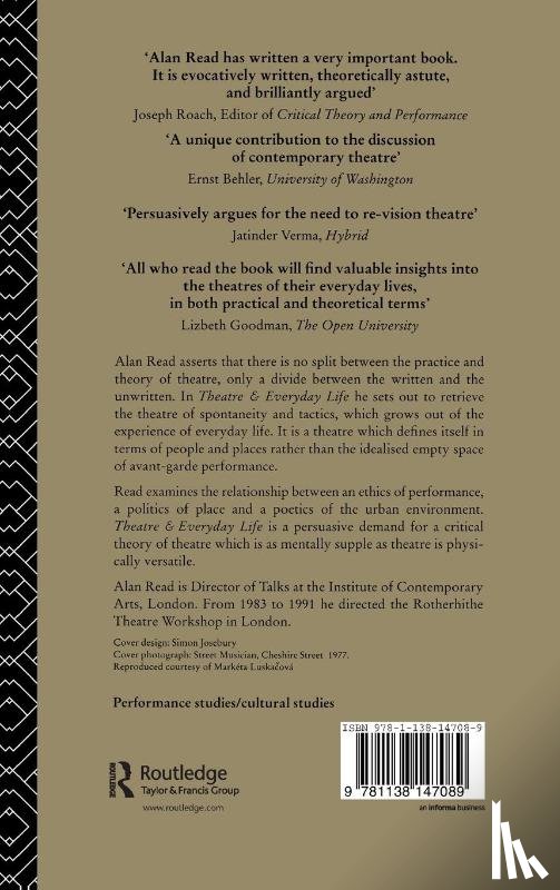Read, Alan - Theatre and Everyday Life