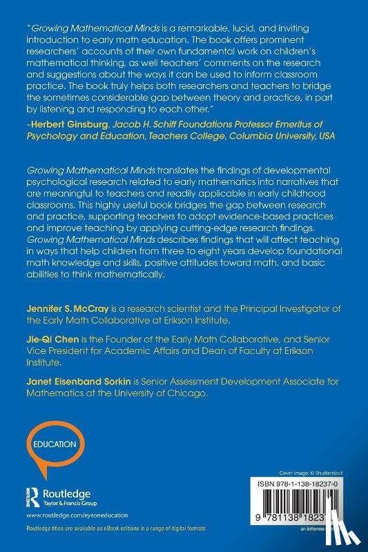McCray, Jennifer S. (Erikson Institute, Chen, Jie-Qi (Erikson Institute, Eisenband Sorkin, Janet (University of Chicago - Growing Mathematical Minds