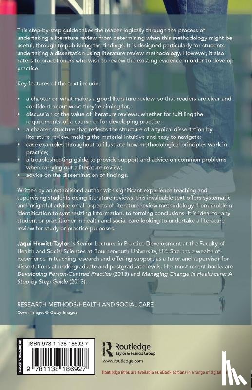 Hewitt-Taylor, Jaqui (Bournemouth University - The Essential Guide to Doing a Health and Social Care Literature Review