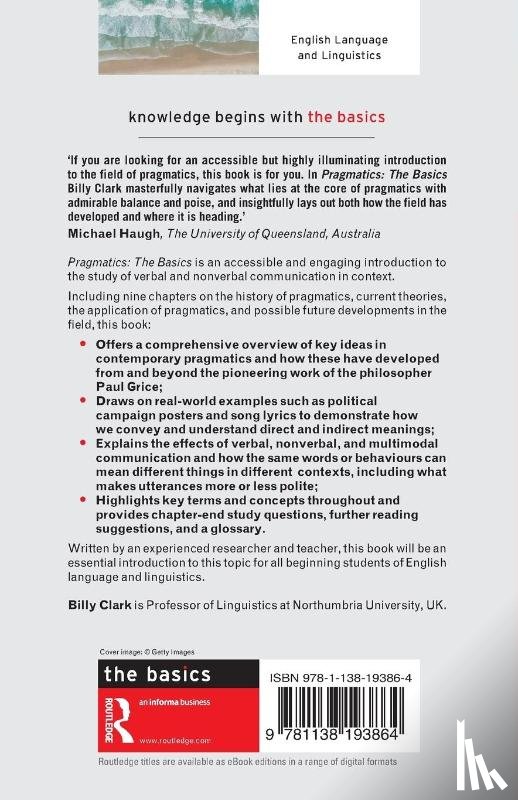 Clark, Billy (Middlesex University - Pragmatics: The Basics