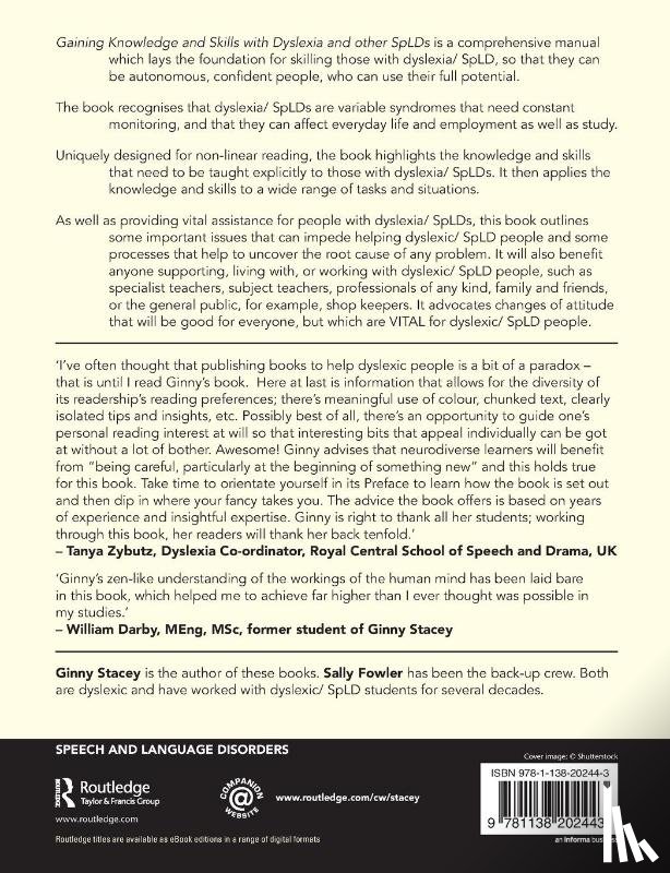 Stacey, Ginny, Fowler, Sally - Gaining Knowledge and Skills with Dyslexia and other SpLDs