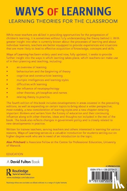 Pritchard, Alan (University of Warwick - Ways of Learning