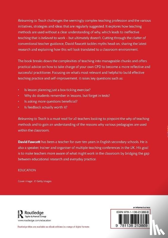 Fawcett, David (Secondary school teacher and International educational consultant - Relearning to Teach