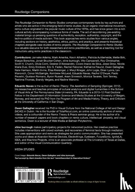  - The Routledge Companion to Remix Studies