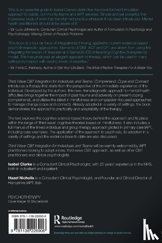 Clarke, Isabel, Nicholls, Hazel - Third Wave CBT Integration for Individuals and Teams