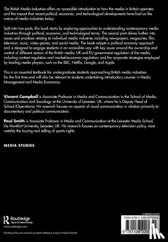 Campbell, Vincent, Smith, Paul - The British Media Industries