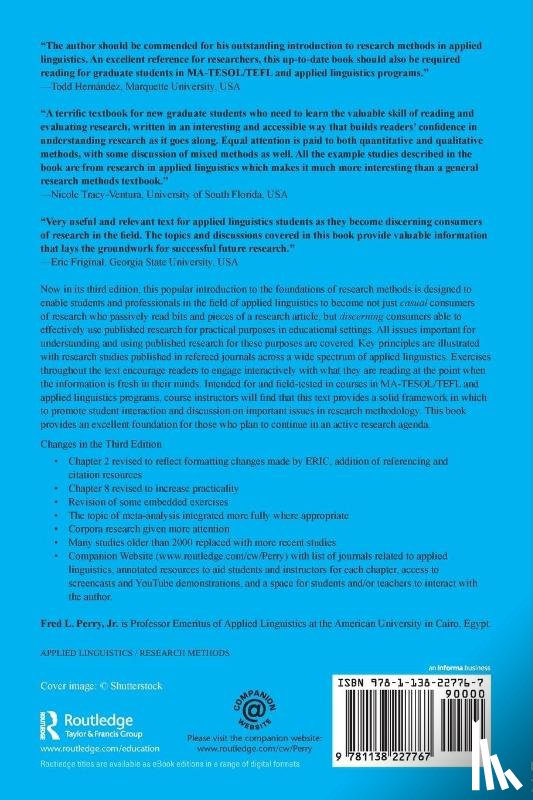 Perry, Jr. - Research in Applied Linguistics