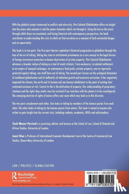 Manor-Percival, Yonit, Dine, Janet (Queen Mary - Post-Colonial Globalisation